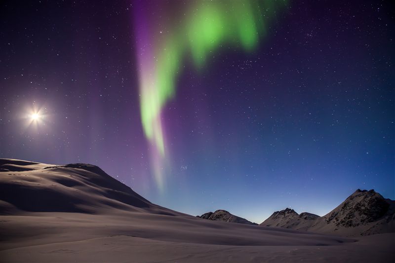 Der Mythos des kalten Nordens - in der Finsternis flackert das Nordlicht, im Winter herrscht die Polarnacht
